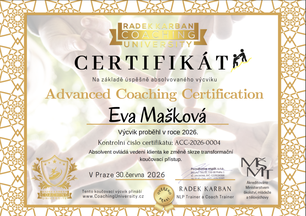 Transformační kouč – Eva Mašková