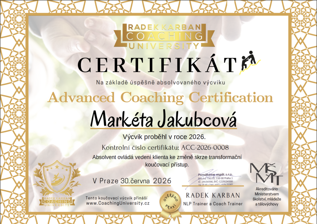Transformační kouč – Markéta Jakubcová