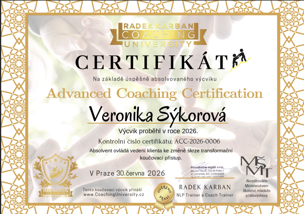 Transformační kouč – Veronika Sýkorová