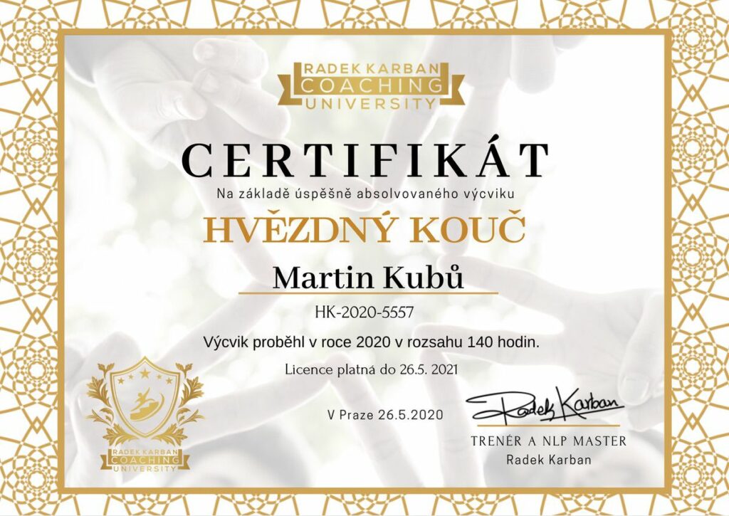 Transformační kouč – Martin Kubů